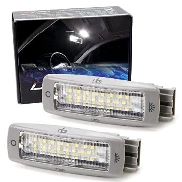 Imagem de iJDMTOY Kit de luz de LED para leitura traseira com acabamento em cinza OEM-Fit 3W compatível com Volkswagen MK4 Golf R32 GTI Jetta, New Beetle, B5 Passat