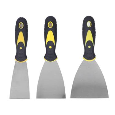 Imagem de Conjunto de ferramentas de faca de vidraceiro de 3 peças, faca de limpeza de parede removedor de tinta com fita raspador conjunto de ferramentas para pintura de teto de papel de parede