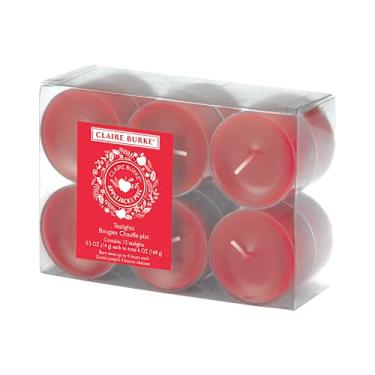 Imagem de Claire Burke Luzes de chá Applejack & Peel, velas perfumadas de outono (1 pacote, 12 velas de chá 14 g)