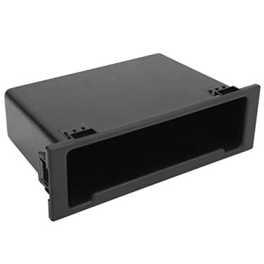 Imagem de Bolso de rádio para painel, caixa de armazenamento de rádio áudio estéreo para carro Fydun 1Din Organizador de painel preto de substituição para MAZDA
