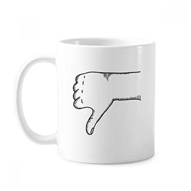 Imagem de Ridicule Caneca com estampa de desenho de linha de gestos cerâmica cerâmica xícara de porcelana de café louça