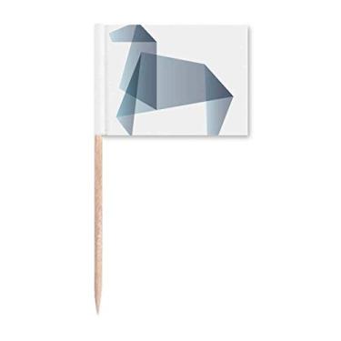 Imagem de Origa Cavalo Forma Geométrica Palito de Dente Bandeira Marcador Topper Decoração de Festa
