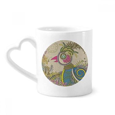 Imagem de Flor Golden Faisant Ukiyo-e Caneca Japão Café Cerâmica Copos Copo de Coração