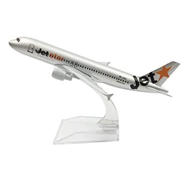Imagem de MOOKEENONE 1:400 A320 Jet Star Airlines Metal Airplane Model Simulation Aircraft Model Aviation Model Aircraft Kits for Collection and Gift