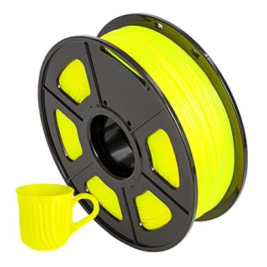 Imagem de LUGU Filamento de impresso 3D PLA de 1,75 mm Precisão dimensional +/- 0,02 mm 1 kg (2,2 lbs) Carretel, amarelo