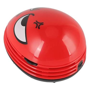 Imagem de Mini Aspirador de pó de Mesa, Sucção Forte Ergonômico Aspirador de pó Aspirador de pó ABS Doméstico (Vermelho)