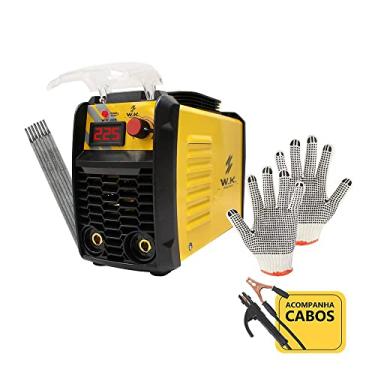 Imagem de Máquina de solda Wk 225 + luva simples + 250g eletrodo 3,25