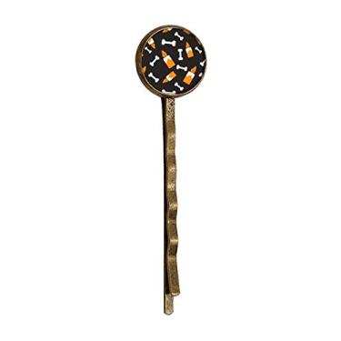 Imagem de Candle Bone Halloween Hallowmas Retro Metal Hair Bobby Pin Headwear