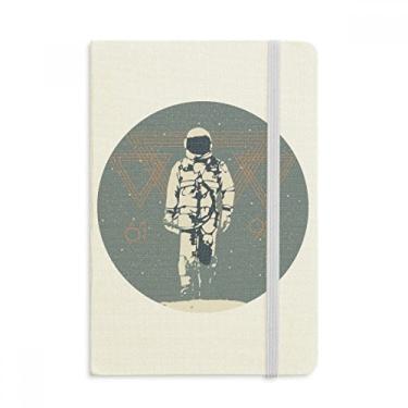 Imagem de Caderno de anotações estilo espacial, universo, alienígena, capa dura oficial, diário clássico
