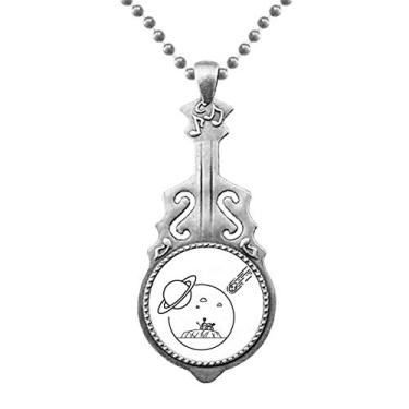 Imagem de OFFbb-USA Etiqueta pendente de meteorito com escudo planetário para veículos, joias, música, torque, guitarra