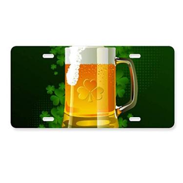 Imagem de DIYthinker Placa de carro da Irlanda da Cerveja em aço inoxidável para decoração de carro