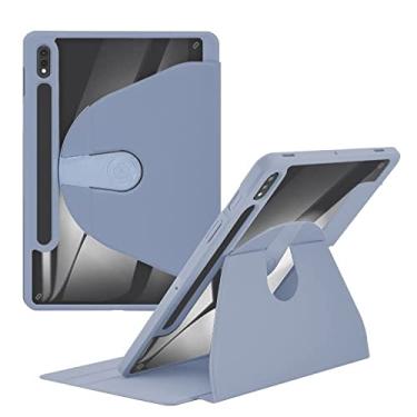 Imagem de Sacos de comprimidos Capa compatível com Samsung Galaxy Tab S8 Ultra 14,6" (SM-X900/X906), suporte giratório de 360°, capa para tablet inteligente, capa rígida para PC, capa fina, capa rígida para cap