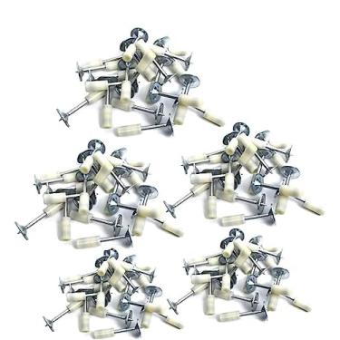 Imagem de 25mm Pistola de Pregos manual pregos de aço, 100 PCes pregos redondos Ferramenta de fixação da parede, para dutos de Cabo De Teto concreto fixo entalho Dispositivo Ferramenta de reparo