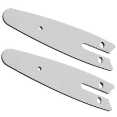 Imagem de Placa Guia Sabre De Mini Motosserra 4 Polegadas Kit 2 Uni Reposiçao Resistente Jardinagem