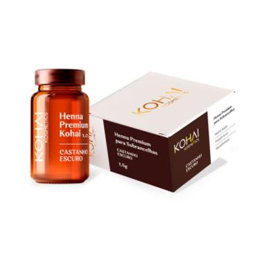 Imagem de HENNA PREMIUM KOHAI PARA SOBRANCELHA CASTANHO ESCURO 1,5g
