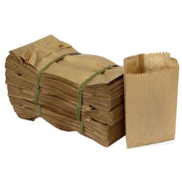 Imagem de Saco de Papel Kraft Mix Sanfonado 1/4 kg liso 200 unidades