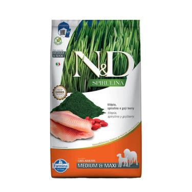 Imagem de Ração N&D Spirulina Para Cães Adultos Medium/Maxi Tilapia 10,1Kg