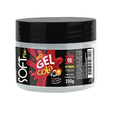 Imagem de Soft Fix Gel Fixador Cola Branco 250G Softfix Incolor