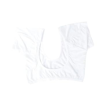 Imagem de Didiseaon 2 Peças protetores de axila suados cueca de malha masculina camisolas femininas roupa de baixo colete de suor nas axilas colete de roupa interior feminina manga curta roupa íntima