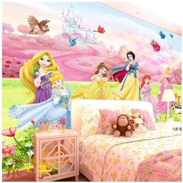 Imagem de TUYIFA Mural de desenho animado estereoscópico 3D parede de fundo de TV papel de parede grande papel de parede quarto sala de estar (158" x 110", autoadesivo)