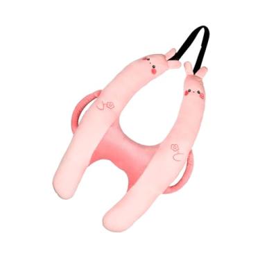 Imagem de Daconovo Almofadas de assento de carro em forma de H para crianças e adultos Suporte de cabeça de dormir para carro Almofadas de viagem para encosto de cabeça de assento de carro