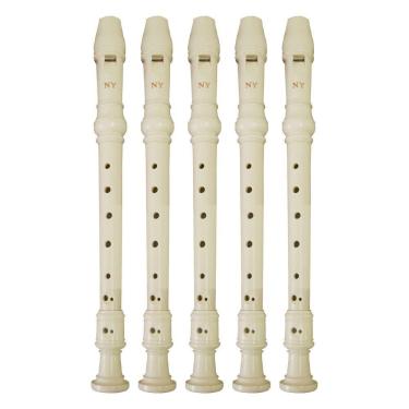 Imagem de Kit 5 Flautas Doce Germânica FL 20G New York