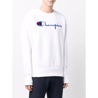Imagem de MOLETOM CHAMPION EMBROIDERY LOGO WHITE-Masculino