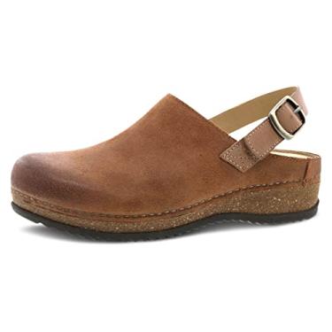 Imagem de Dansko Tamanco feminino Merrin Sling-Back Mule – Entressola de cortiça de densidade dupla/EVA e sola de borracha leve proporcionam um passeio durável e confortável em estrutura grampeada