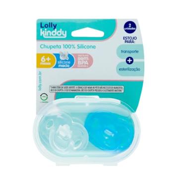 Imagem de Lolly Ch 100% Sil Ot2 Cx C/2 M Azul