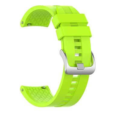 Imagem de Estilo no Pulso, Pulseira 22mm compatível com Zeblaze Btalk 3, Btalk 3 Plus ou Btalk 3 Pro - Silicone Style cor:Verde Limão