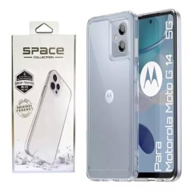 Imagem de Capa Capinha Space Hybrid Clear Antishock Compatível Motorola Moto G84