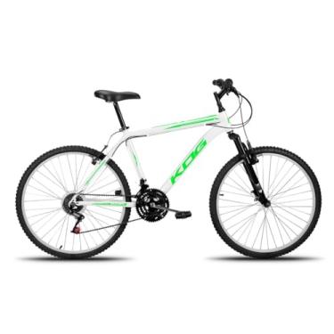 Imagem de Bicicleta Infantil Aro 26 em Aluminio 6061 Freio a V-Brake Garfo de Suspensão 80mm,Branco Verde