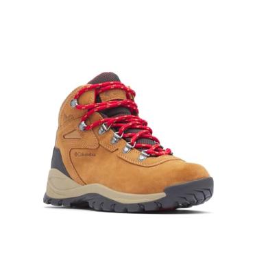 Imagem de Columbia Bota feminina Newton Ridge Plus impermeável para caminhada, Alce/vermelho mont...
