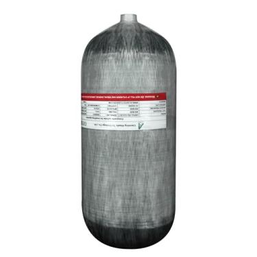 Imagem de TUXING Tanque de mergulho de fibra de carbono 4500Psi cilindro composto de alta pressão de 12L, tanque de mergulho, cilindro de gás de mergulho profundo, tanque de ar Pcp para rifle de ar Pcp,