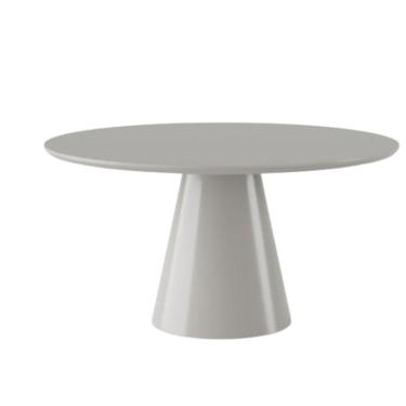 Imagem de Mesa De Jantar Cone Redonda 80 Cm Laca Fendi
