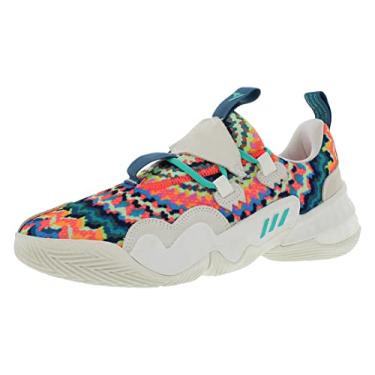 Imagem de adidas Tênis de basquete unissex Harden Vol. 6, Branco Giz/Mint Rush/Branco Giz Multicolorido, 41