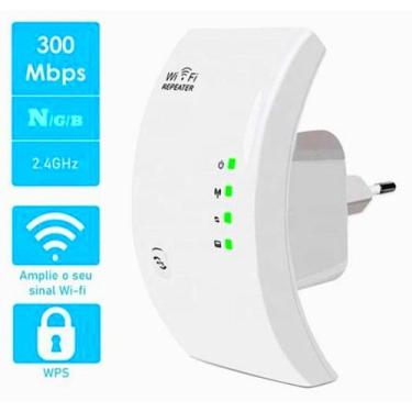 Imagem de Repetidor Wifi Amplificador Sinal 300mbps Extensor de Rede - Repeater