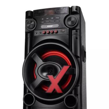 Imagem de Caixa de Som Amplificada Com Led Amvox Bivolt Aca 1000 New x 1000w Rms