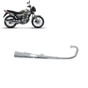 Imagem de Escapamento Titan 150 Esd 2004 05 06 07 2008 Original Cromo - MA Motos