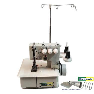 Imagem de Colareti-3 Agulhas Semi Industrial C/ Motor + Aparelho Viés - Bracob, 