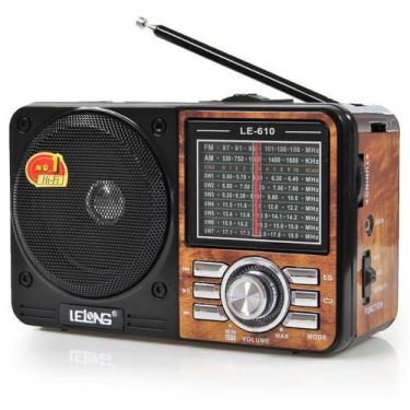 Imagem de Rádio Am/Fm/Sw Pendrive Cartão De Memória Recarregável - Lelong