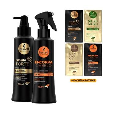 Imagem de Haskell Tônico Cavalo Forte + Fluido Encorpa Cabelo +4Sachês