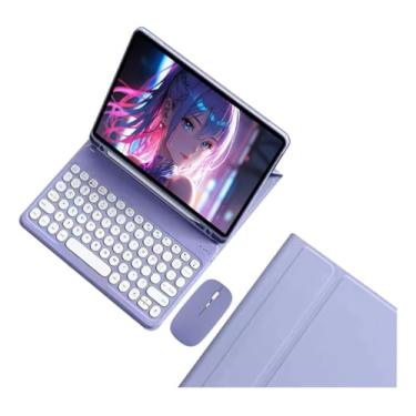 Imagem de Capa Para Tablet, Capa + Mouse e Teclado Magnético Bluetooth Destacável Para IPad 9/8/7 10.2 Pol.