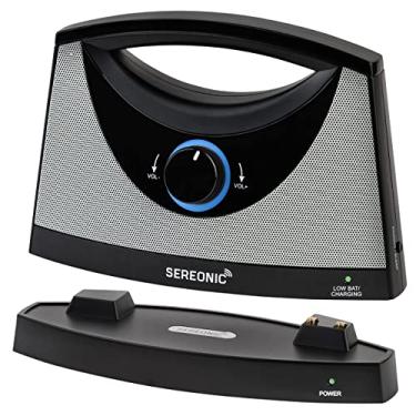 Imagem de Alto-falantes portáteis sem fio SEREONIC para Smart TV - Ideal para assistir TV sem o volume estridente - Projetado para deficientes auditivos e idosos - alcance de 30,5 m