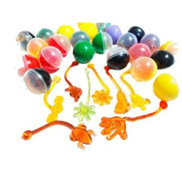 Imagem de 50 Geleca Gruda Pega Tazo Com Capsula Para kit Festa Infantil Lembranc