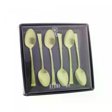 Imagem de Cj 6 colheres aco inox p/cha berna champanhe fosco wolff