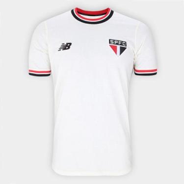 Imagem de Camisa São Paulo New Balance Retrô Masculina, Off white, M