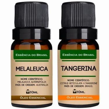 Imagem de Kit 2 Óleos Essenciais 10Ml - Melaleuca + Tangerina - Essencia Brasil