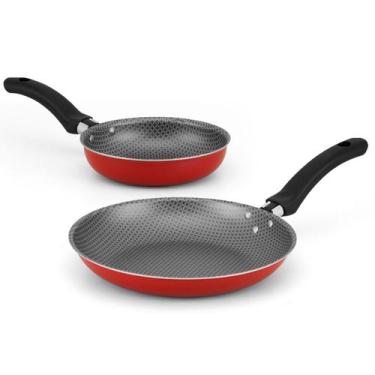 Imagem de Jogo 2 Frigideiras Francesas Antiaderente Panquequeira Ovo Nº 22/14 - 