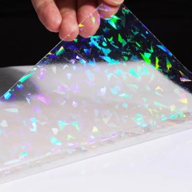 Imagem de Livelynine 15,8 x 394 papel de contato holográfico papel de parede transparente descascar e colar folhas laminadas diamante à prova d'água filme de vinil autoadesivo rolo de laminação para pôsteres